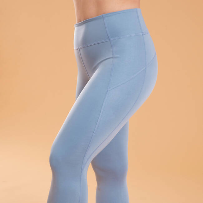 Women Yoga Leggings Reversible - Print Blue