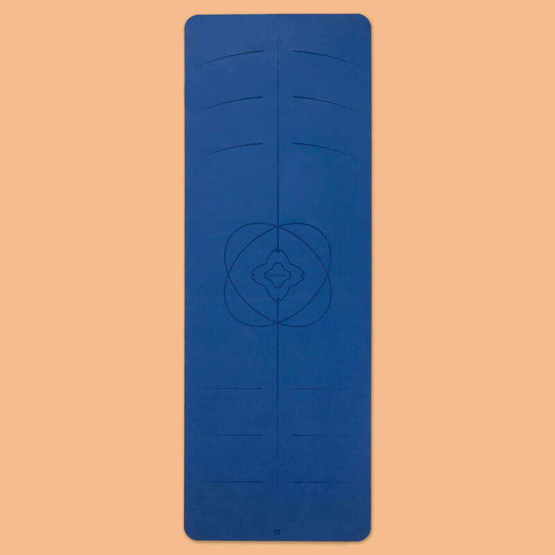  Esterilla de yoga, esterilla de fitness deportiva  antideslizante, 0.118 in - 0.236 in gruesa espuma cómoda esterilla de yoga,  para ejercicio, yoga y pilates, colchoneta de gimnasia de 0.236 in, azul 