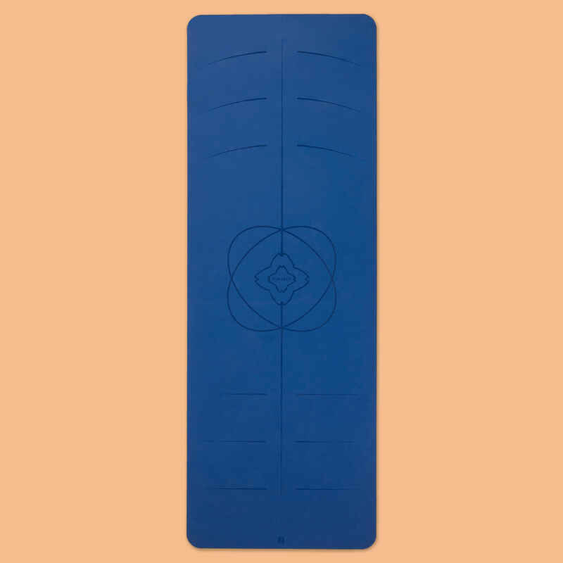 Yogamatte Grip+ 5 mm V2 185 cm × 65 cm × 5 mm indigoblau