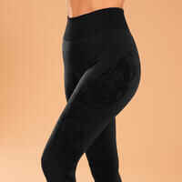 7/8 Seamless Dynamic Yoga Leggings - Black