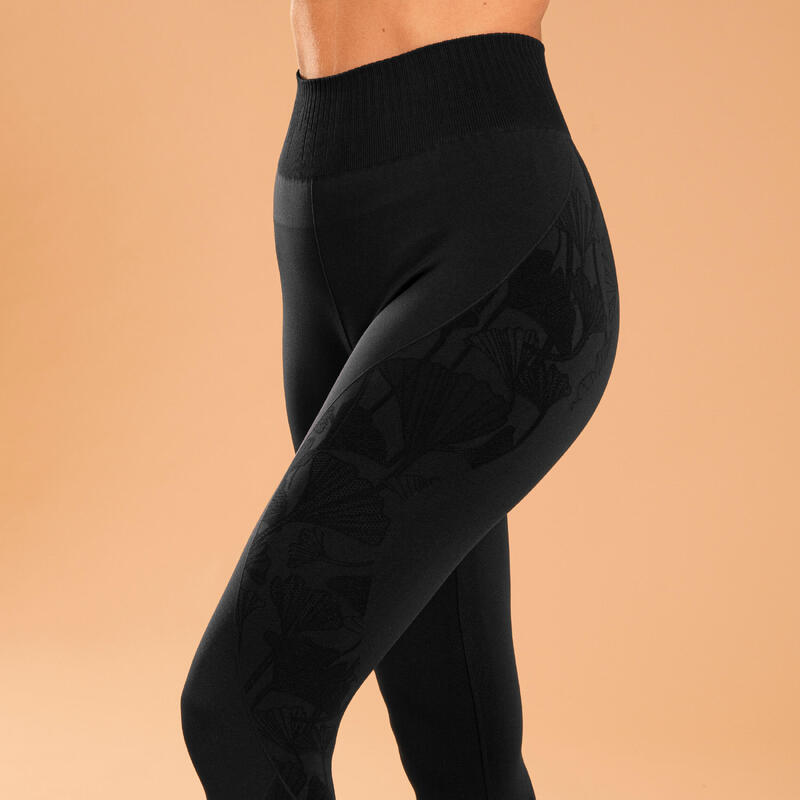 Leggings 7/8 Yoga Dyn Negro Sin Costura