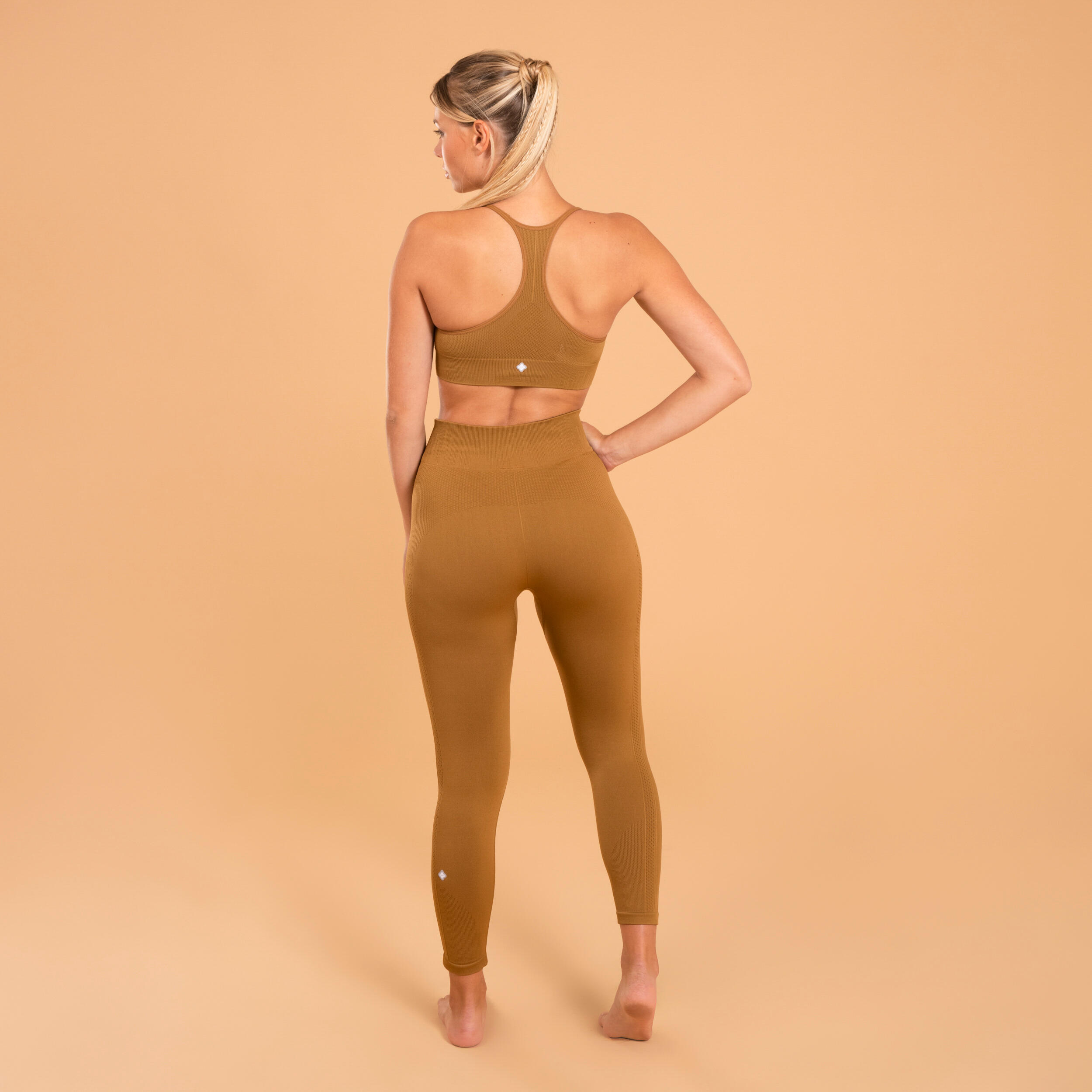 Yoga 7/8 Seamless Leggings Premium - Dark Cinnamon 5/6