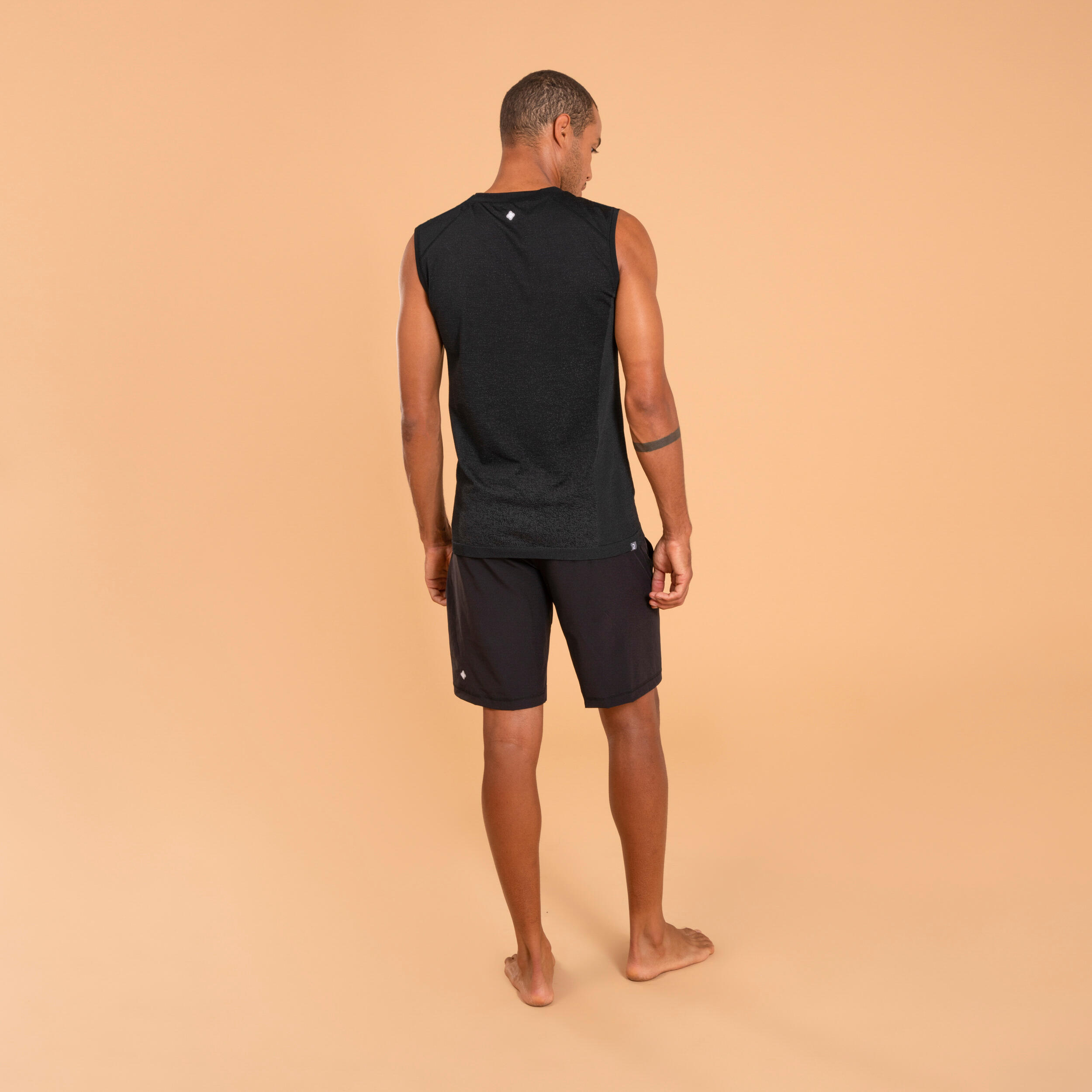 Men  Yoga Shorts - Black