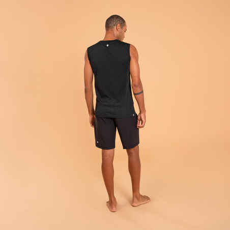 Men's Lightweight Dynamic Yoga Shorts - Black