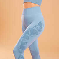 Leggings 7/8 Yoga DYN Azul Lavanda Sin Costuras