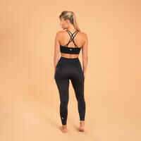 7/8 Seamless Dynamic Yoga Leggings - Black