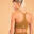 Brassière dos nageur respirant maintien léger Femme, Camel