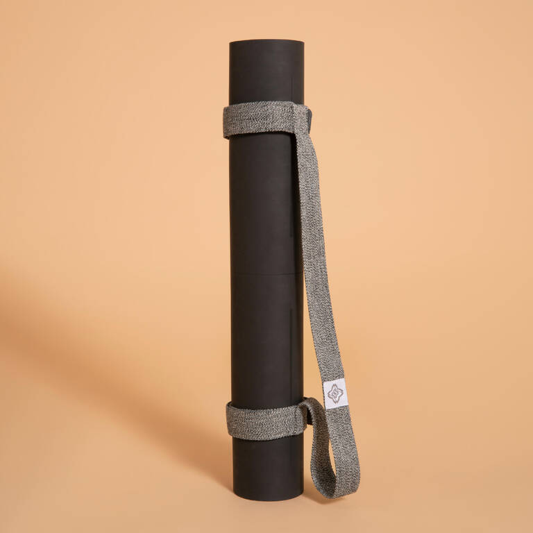 Eco-Friendly Adjustable Yoga Mat Strap - Mottled Grey