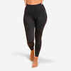 7/8-Leggings Yoga nahtlos - schwarz 