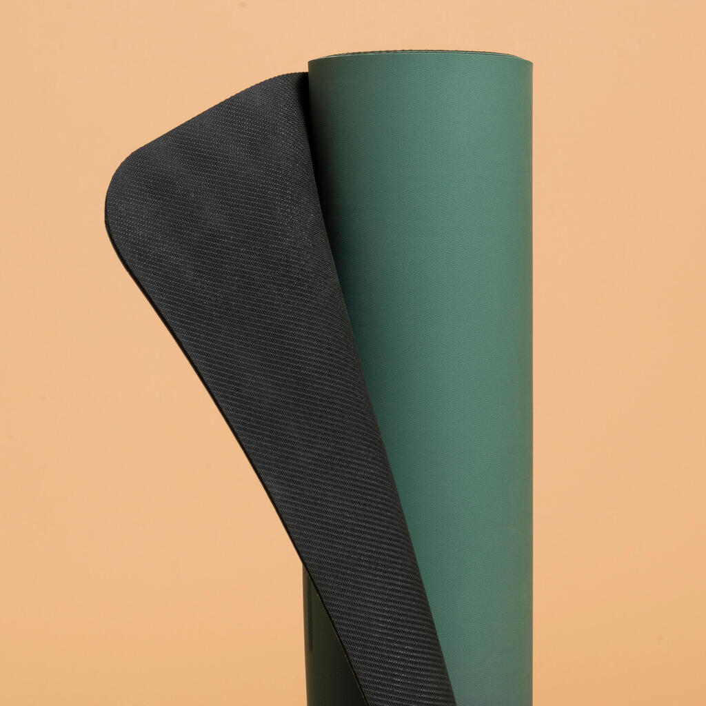 Yogamatte Grip+ V2 185 cm × 65 cm × 3 mm - kaki