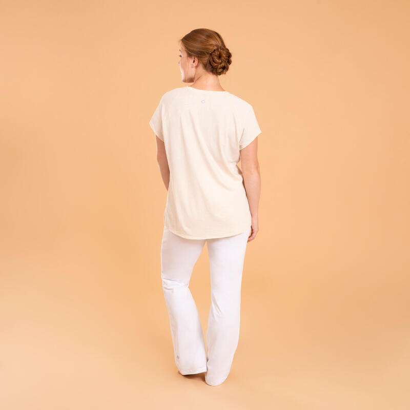 T-SHIRT YOGA SUAVE MULHER