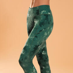 Legging voor dynamische yoga dames zwart, KIMJALY