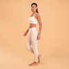 Leggings Yoga Baumwolle Ecodesign Damen - beige 