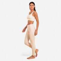 Yoga Seamless Pad-Free Soft Light Crop Top - Beige