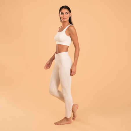 Yoga Seamless Pad-Free Soft Light Crop Top - Beige