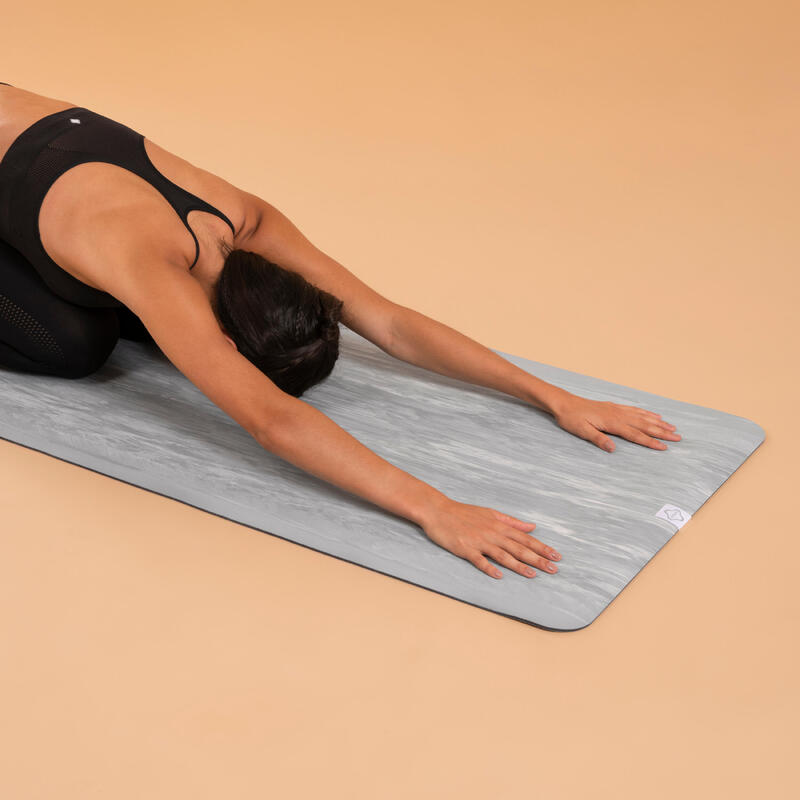 Esterilla yoga antideslizante grip 5mm gris