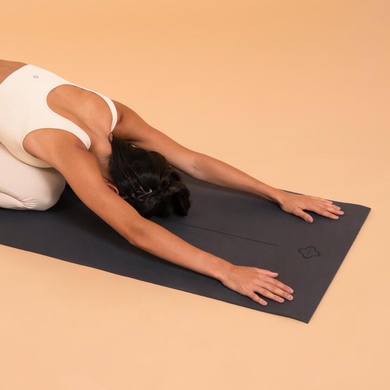 Yogamatte Einsteiger 180 × 59 cm × 5 mm - dunkelgrau 