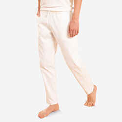 Men's Gentle Yoga Linen/Cotton Woven Bottoms - White