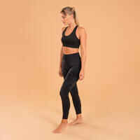7/8 Seamless Dynamic Yoga Leggings - Black