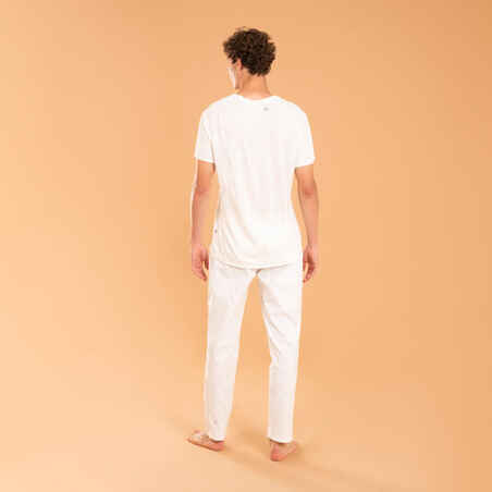 Men's Gentle Yoga Linen/Cotton Woven Bottoms - White