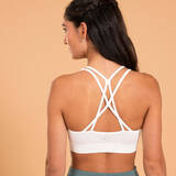 Women Yoga Sports Bra - White