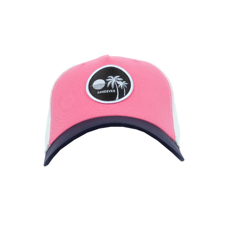 Damen/Herren Beachvolleyball Cap - BVC500 rosa/blau