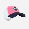 Adult Trucker Style Beach Cap - Pink/Blue/White