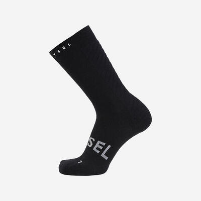Rennrad Socken "900" Winter schwarz