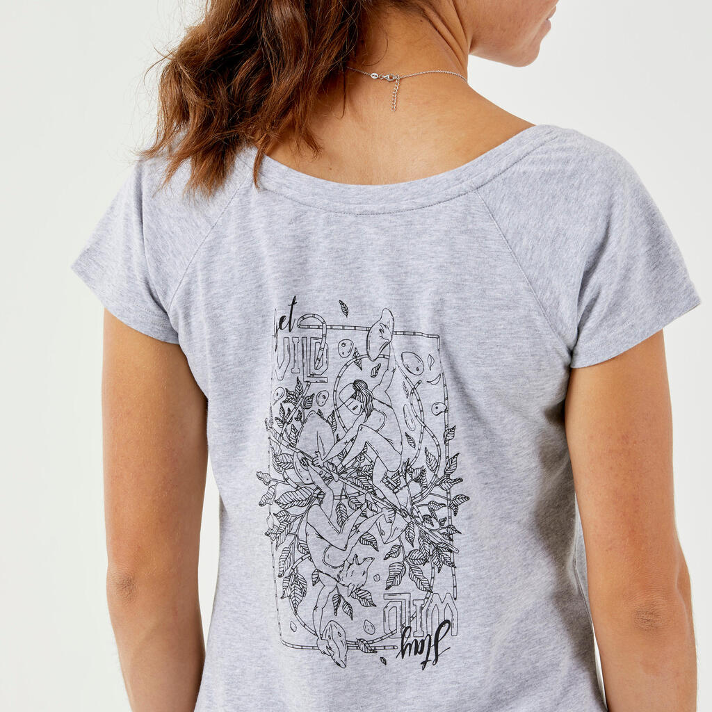 Sieviešu klinšu kāpšanas T krekls “Vertika”, Flore Beaudelin