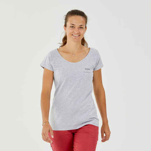 
      Kletter-T-Shirt Damen Flore Beaudelin - Vertika grau 
  