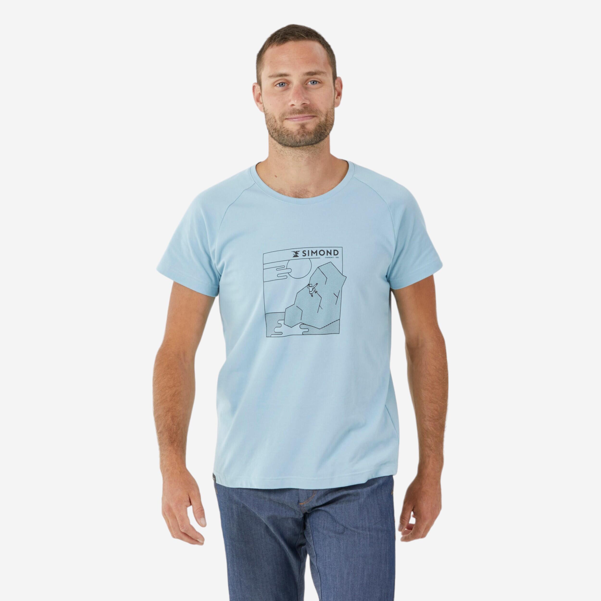 Men's Climbing T-Shirt - Vertika Grey - SIMOND