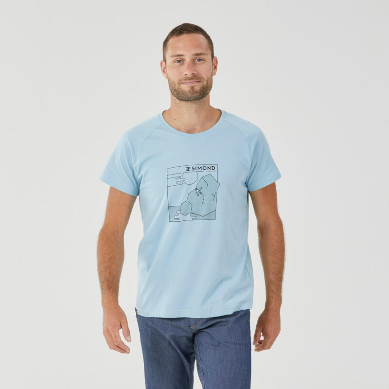 Camiseta de escalada y montaña manga corta Hombre Simond Vertika