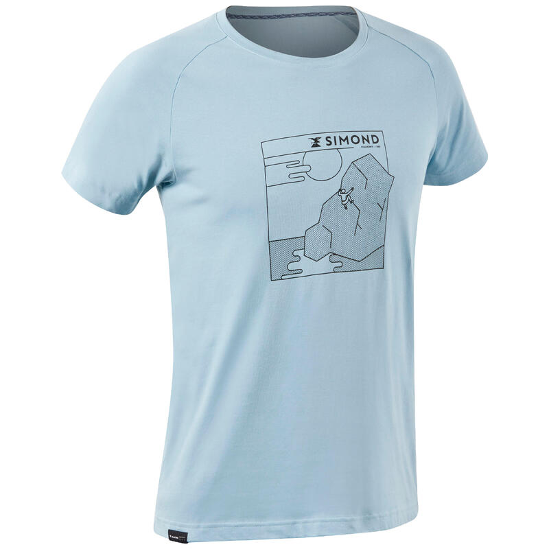 Camiseta de escalada y montaña manga corta Hombre Simond Vertika