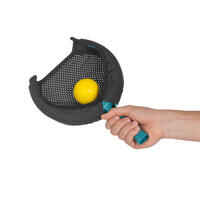 3-in-1 Game Set: flying discs/racket sports/ball catcher.
