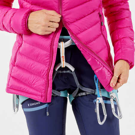 Moteriška alpinistinė pūkinė striukė „Alpinism Light“, rožinė