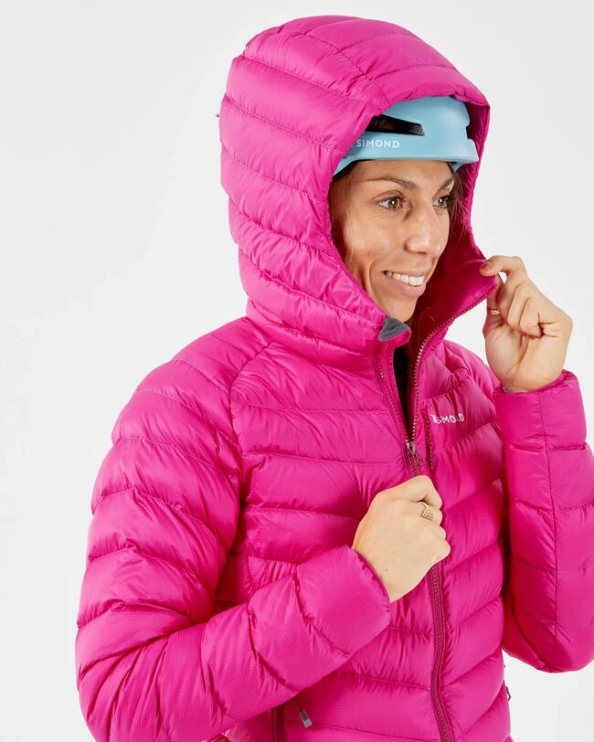 Women's Mountaineering Down Jacket - ALPINISM LIGHT - PINK