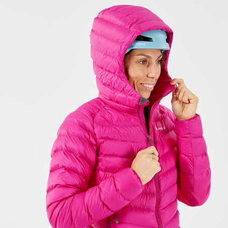 Moteriška alpinistinė pūkinė striukė „Alpinism Light“, rožinė