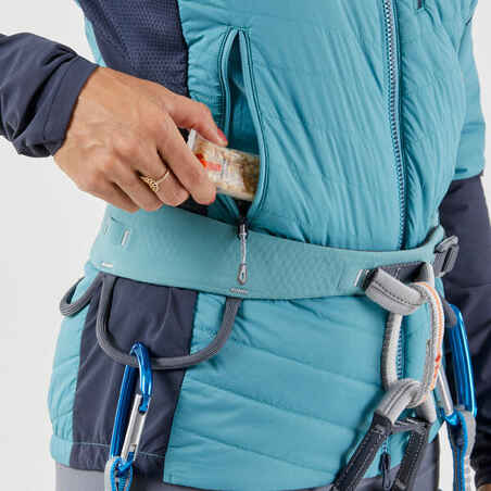 Chaqueta acolchada híbrida materia sintética alpinismo mujer