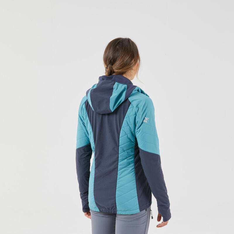 Chaqueta acolchada híbrida materia sintética alpinismo mujer