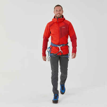 Vyriška alpinistinė pašiltinta striukė „Hybrid Sprint“, oranžinė