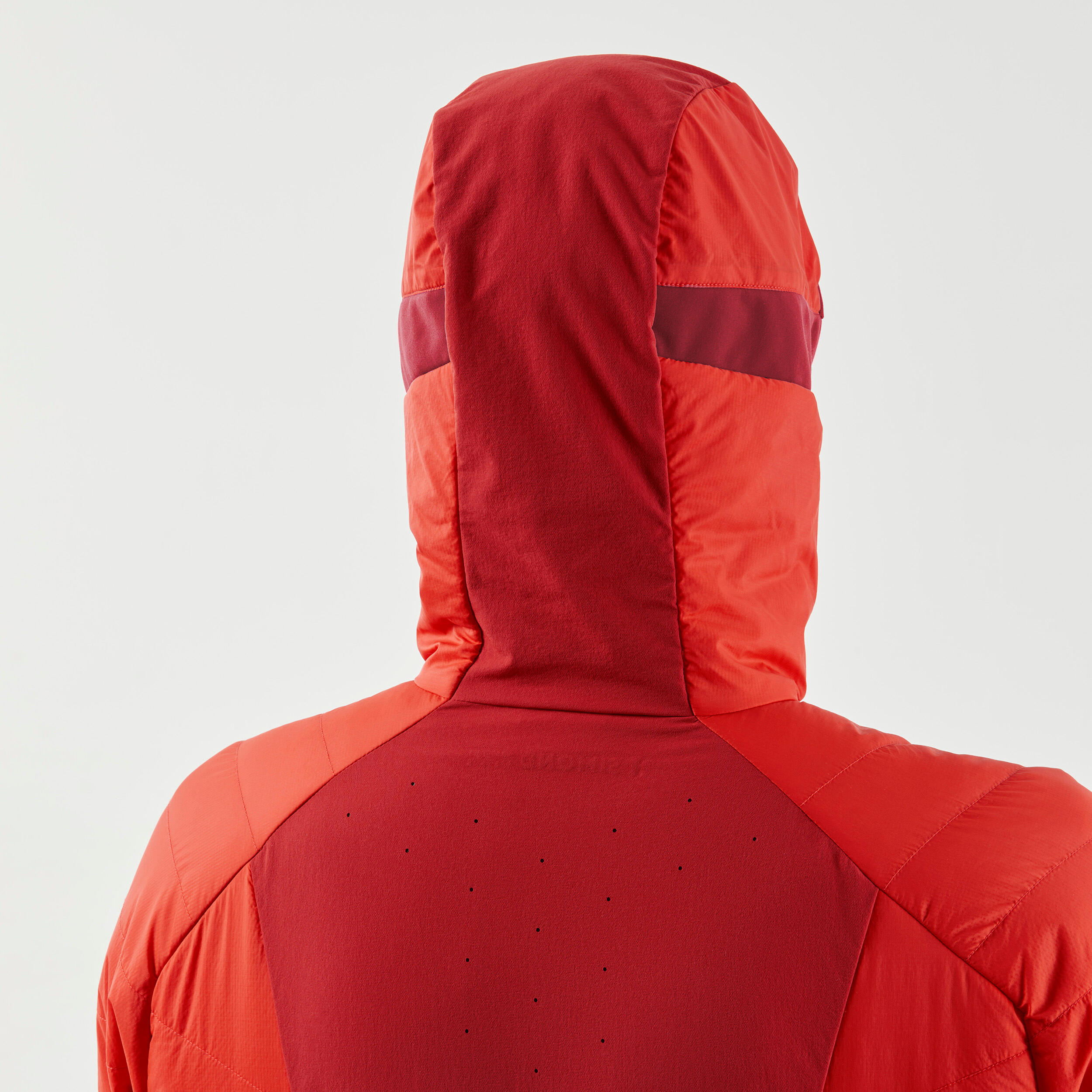 Men’s synthetic hybrid mountaineering down jacket - Sprint Orange 9/15