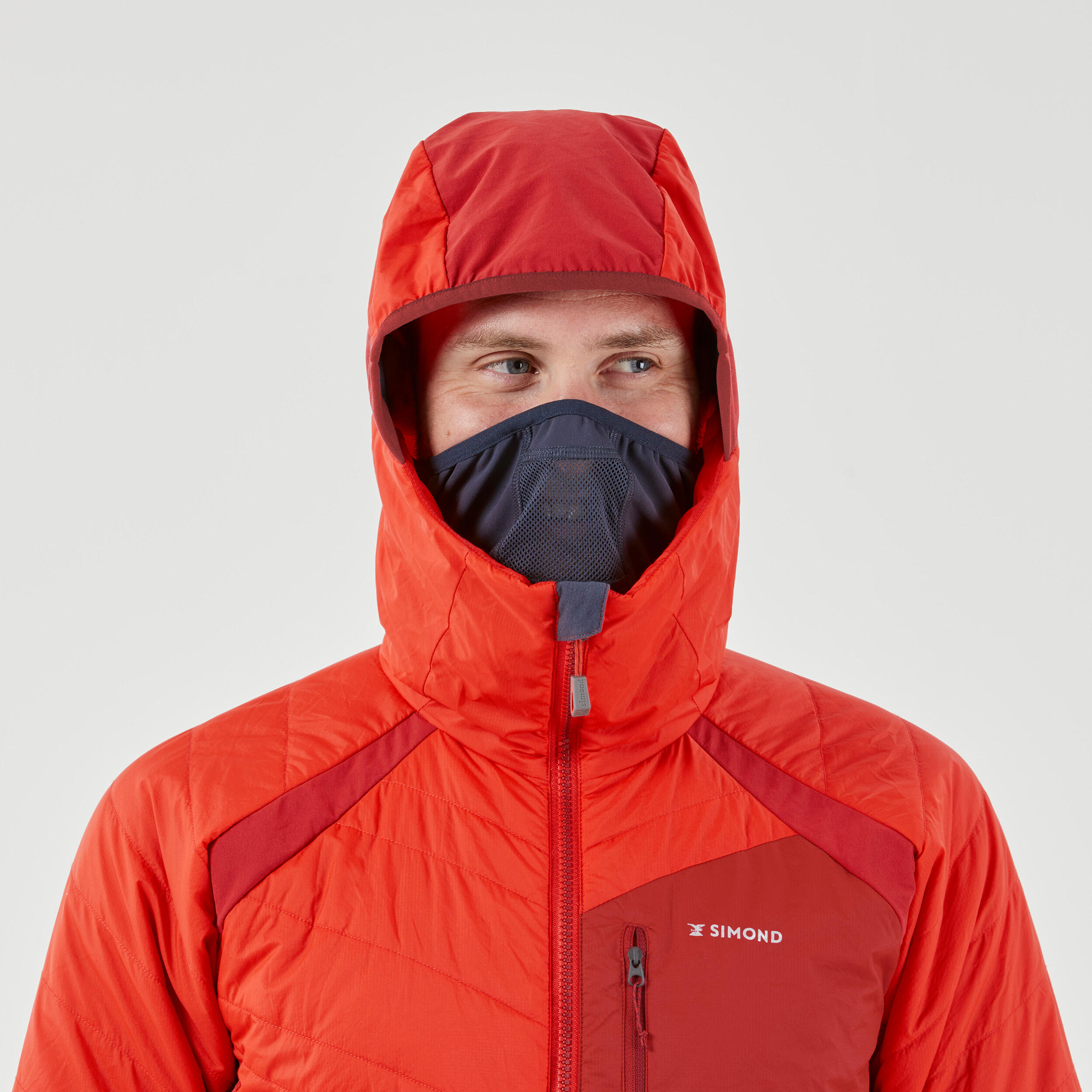 UomoGiacca da alpinismo sintetica ibrida - Sprint Orange