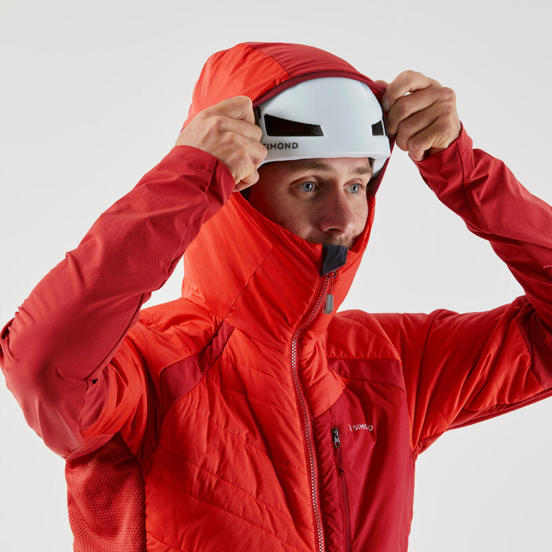 Giacca alpinismo uomo HYBRID SPRINT arancione