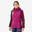 Softshell jas voor bergsport dames bietenrood