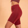 Women's Dynamic Yoga Cycling Shorts - Burgundy