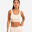 Sujetador Top Yoga sin costuras ni relleno Mujer Kimjaly beige