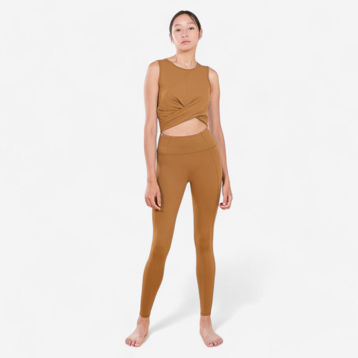 Legging de Yoga Premium - Cannelle Sombre