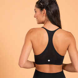 Seamless Yoga Crop Top Premium - Black