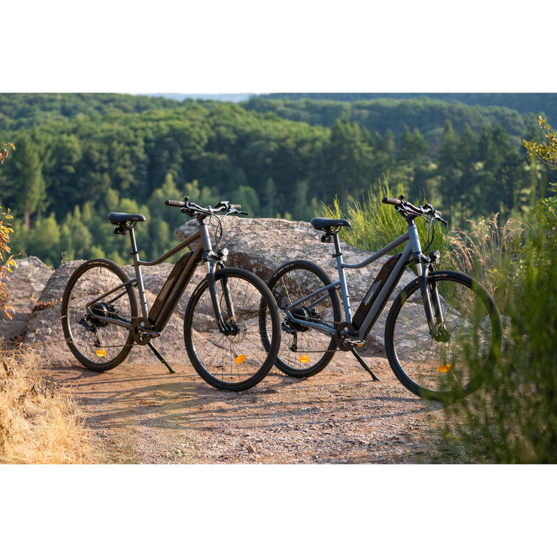 E-Bike Cross 28 Zoll 520 E hoher Einstieg grau