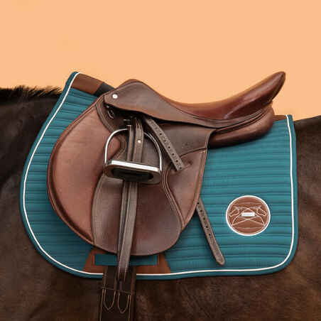 Horse Riding Saddle Cloth for Horse and Pony 900 - Storm Blue